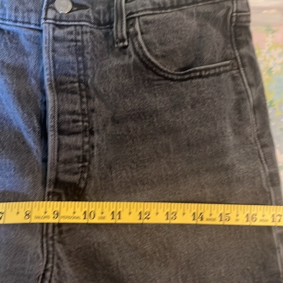 Levis Premium | Ribcage Flare Jean Gray Washed Black Size 29/8 70s High Rise - Picture 13 of 16